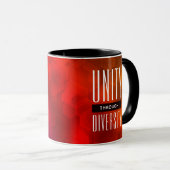 Mug L'unité stylisée par la diversité (Devant droit)