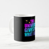 Mug L'Univers me donne ce dont j'ai besoin d'astrologi (Devant gauche)