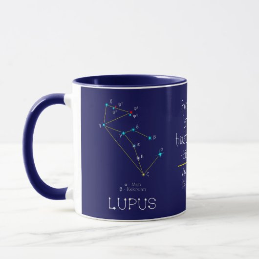 Mug Lupus de constellation de l'hémisphère sud (Gauche)