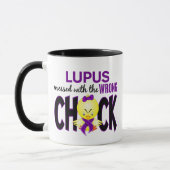 Mug Lupus sali avec le poussin faux (Gauche)