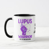 Mug LUPUS WARRIOR Purple Personnalisé Sensibilisation (Gauche)