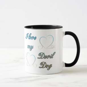 Mug L'usmc I aiment mon chien de diable