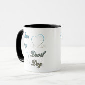 Mug L'usmc I aiment mon chien de diable (Devant gauche)