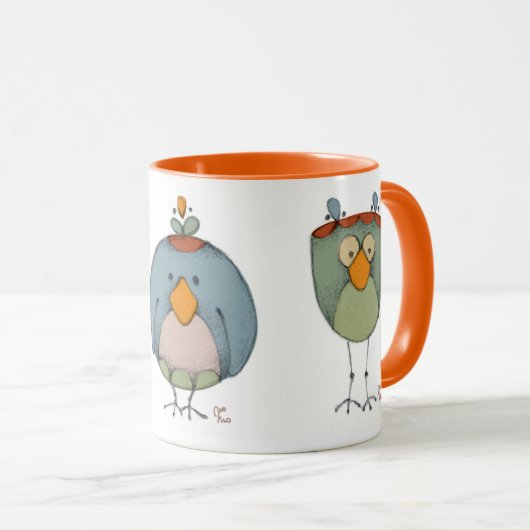 Mug Lustige Vögel (Devant droit)