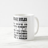 Mug Lustiges Hochzeit Geschenk Quadratische Wanduhr (Devant droit)