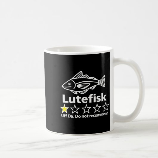 Mug Lutefisk Highly Recommend Funny For Men Women  (Droite)