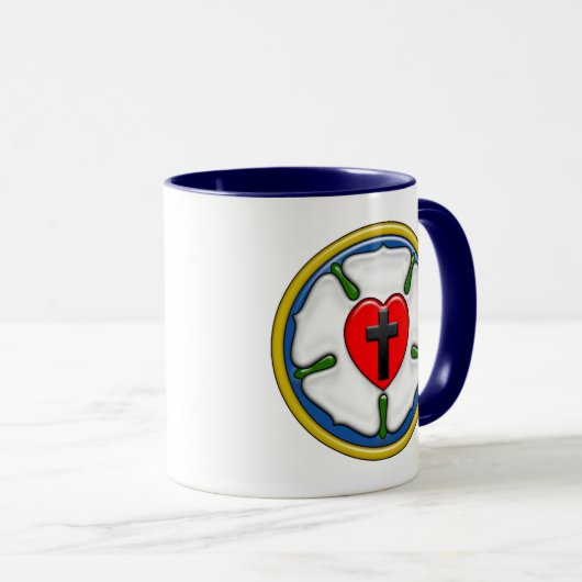 Mug Luther, Rose, (Devant droit)