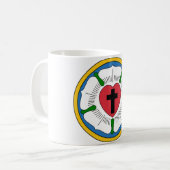 Mug Lutherrose Luther Rose Lutheranisme Martin Luther  (Devant gauche)