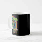 Mug Lutin à cheval sur un dinosaure Saint-Patrick Garç (Devant gauche)