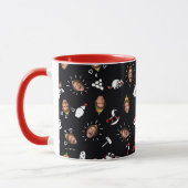 Mug Lutin Buddy motif gribouillis noir (Gauche)