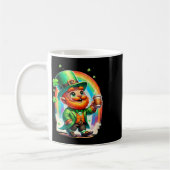 Mug Lutin buvant du café Irish St Patrick's Day (Gauche)