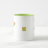 Mug Lutin Chanceux Moderne avec Calligraphie & Monogra (Centre)