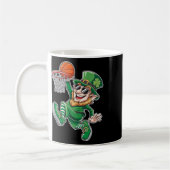 Mug Lutin de basket-ball Saint-Patrick drôle de jeu (Gauche)