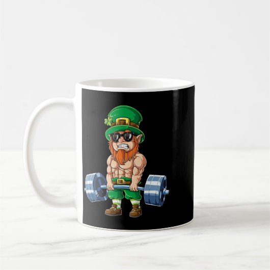 Mug Lutin de la Saint-Patrick musculation (Gauche)