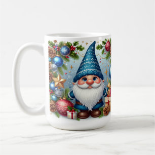 Mug Lutin de Noël avec décorations de fêtes joyeuses