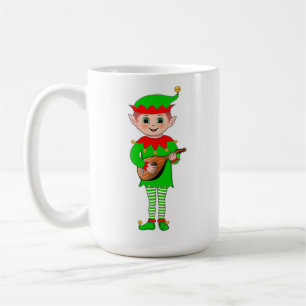 Mug Lutin de Noël musical et monogramme