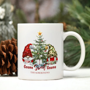 Mug Lutins de Noël Personnalisés Mignons Rustiques