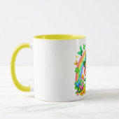 Mug Lutrin arc-en-ciel mignon avec de l'or (Gauche)