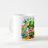 Mug Lutrin de pluie mignon avec de l'or (Devant gauche)