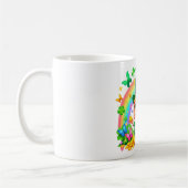 Mug Lutrin de pluie mignon avec de l'or (Gauche)