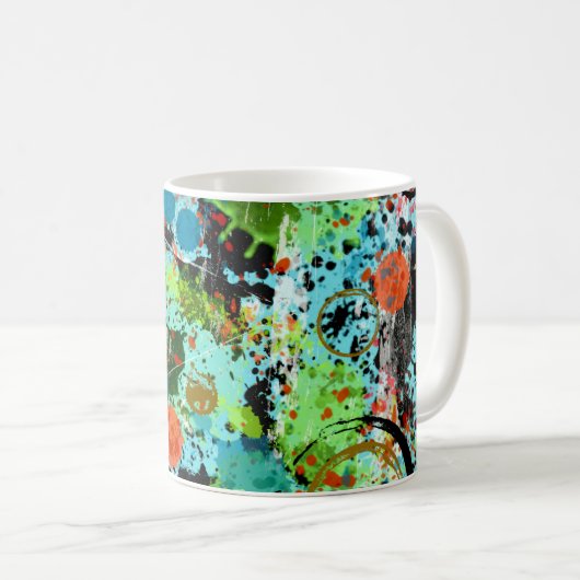 Mug Lutte alimentaire Abstraite (Devant droit)