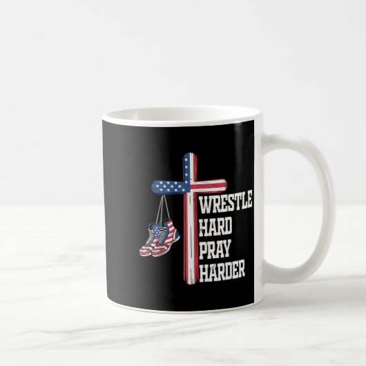 Mug Lutte chrétienne des jeunes Lutte dure Prie plus f (Droite)