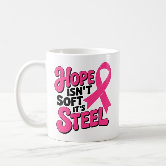 Mug Lutte contre le cancer du sein Survivant du guerri (Gauche)