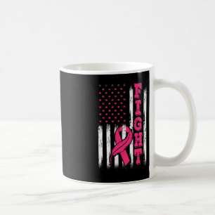 Mug Lutte contre le ruban rose Drapeau Sensibilisation
