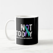 Mug Lutte Contre Le Suicide Ribbo Turquoise Et Violet (Gauche)