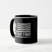 Mug Lutte contre Trump Drapeau américain Patriotique (Devant gauche)