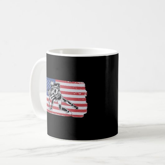 Mug Lutte de lutteur aux États-Unis (Devant gauche)