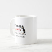 Mug Lutte drôle de pingouin-travail (Devant gauche)