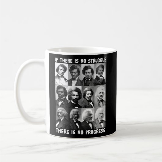 Mug Lutte et progrès Vie de Frederick Douglass Bla (Gauche)
