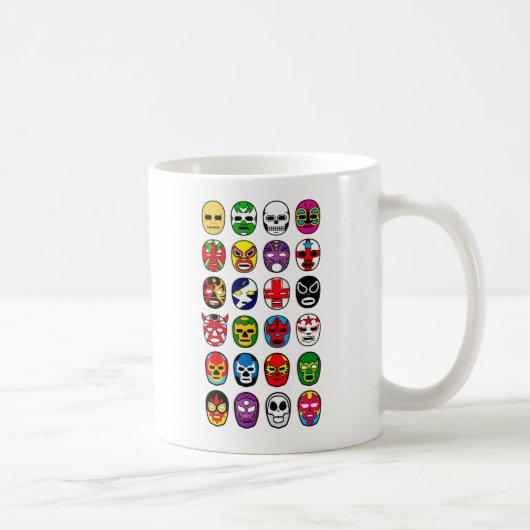 Mug Lutte mexicaine de lutteur de masque de Lucha (Droite)