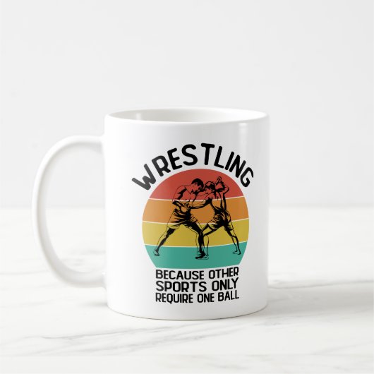 Mug Lutte Parce Que D'Autres Sports Luttent Wresler (Gauche)