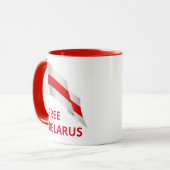 Mug Lutte pour la liberté en Biélorussie. (Devant gauche)