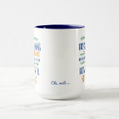 Mug Lutte pour l'entretien ménager drôle (Centre)