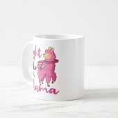 Mug Lutter comme une Llama Cancer du sein guerrier (Devant gauche)