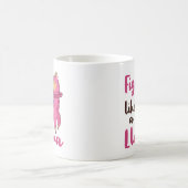 Mug Lutter comme une Llama Cancer du sein guerrier (Centre)