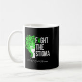 Mug Lutter contre la stigmatisation verte cheveux ribb (Gauche)