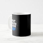 Mug Lutter contre le cancer de la prostate Bleu Ruban (Devant gauche)