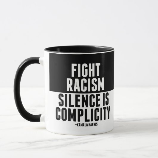Mug Lutter contre le racisme Le silence est complexe N (Gauche)
