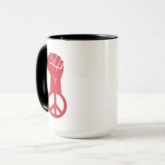 Mug Lutter pour la paix (Devant gauche)