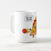Mug Lutter pour la pizza (Devant gauche)