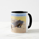 Mug Lutter pour le trou d'eau (par Frederic Remington) (Devant droit)