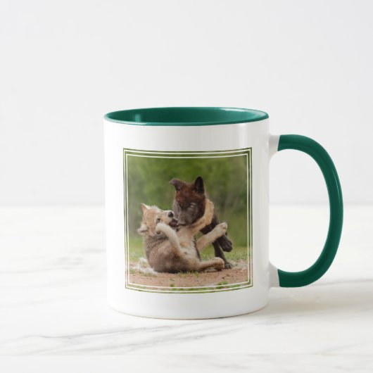 Mug Luttes de louveteaux gris (Droite)