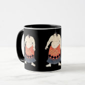 Mug Lutteur vintage de sumo (Devant gauche)