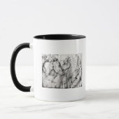 Mug Luttez entre les guerriers et un dragon, c.1450 (Gauche)