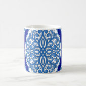 Mug Luxe blanc-bleu, ornement turc. (Centre)