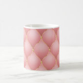 Mug Luxe Blush Rose Rose Or Diamond Motif Tufted (Centre)